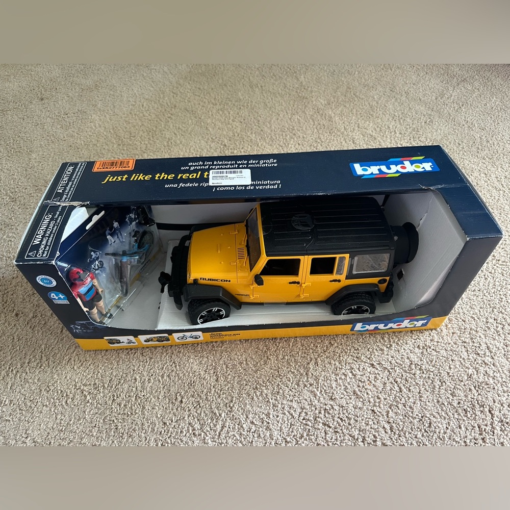 Bruder - Jeep Wrangler Rubicon Unlimited, Mountainbike & Rider 1:16 Scale